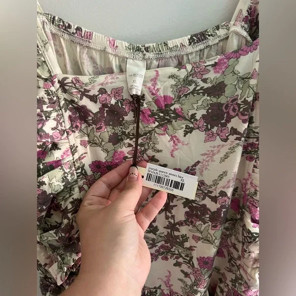 Kate Quinn Pinafore Ruffle Romper – Purple Queen Anne’s Lace Women’s XL - Picture 2 of 3